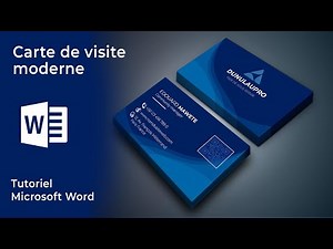 Carte de visite Professionnelle avec Ms Word
