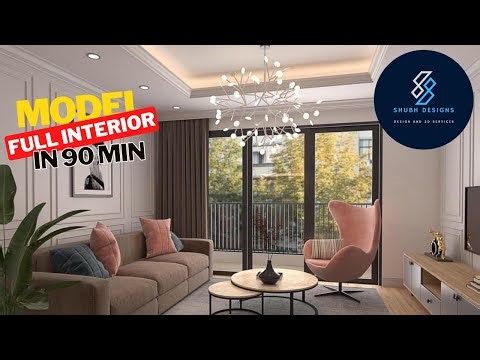 Full Interior Scene in 3ds Max in Less Than 90 Minutes | Interior Scene - 01 |Part 1 #hindi #3d
