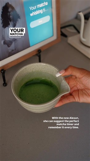 #Ad My life just got a whole lot sweeter with the new Alexa 🌟 She can hold a convo and make buying my matcha essentials a breeze. #AlexaPlus | Amazon Alexa