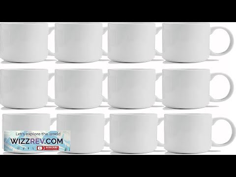 TANGLONG Sublimation Mugs 15 oz Sublimation Blanks Bulk Coffee Mugs White Cups