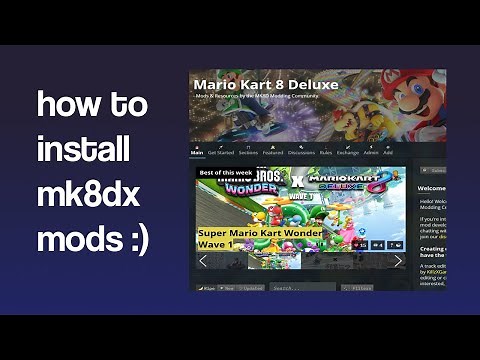 how to install mods in mario kart 8 deluxe (emulator)