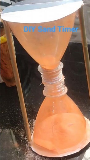 DIY Sand Clock | HourGlass craft from Plastic bottle #sandtimer #hourglass #shorts #ytshorts #viral