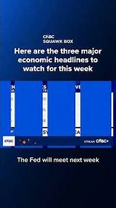 Here are the three major economic headlines to watch for this week