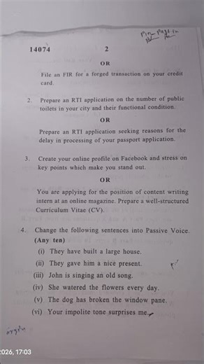 DU SOL 3rd Semester Paper #EnglishFluency #25/12/2025