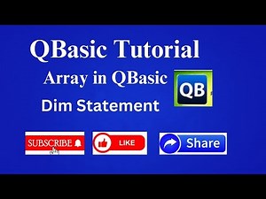 QBasic Tutorial To Print The Sum Of Integers Using Array || QBasic Tutorials