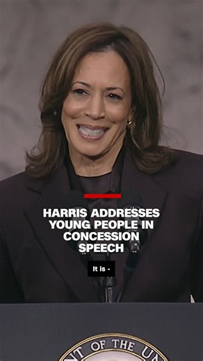 Vice President Kamala Harris on Wednesday took the stage at Howard University to deliver her concession speech following President-elect Donald Trump's victory against her in the 2024 election. Harris said she will remain steadfast in her commitment to fight "for freedom, for opportunity, for fairness and the dignity of all people." https://cnn.it/3Yvh8kk | CNN