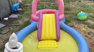 Watch Easy to assemble - kids love the water slide and baby pool! on Amazon Live