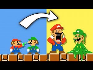 Mario but everything YOU touch turns to Slime! - BTG Reacts to funny Mario videos!