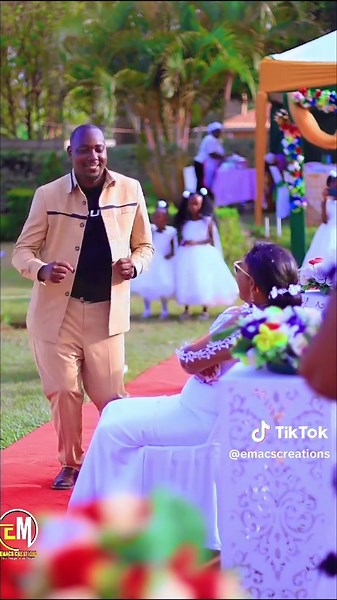Heartwarming Wedding Moment: Guest Kisses Bride's Hand