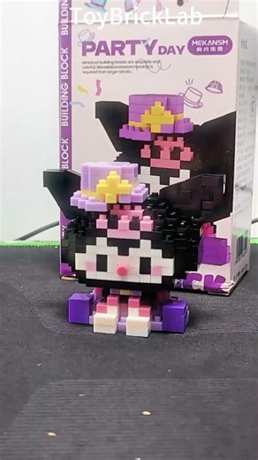 Mini Blocks Kuromi K227 💜 | Cute Nano Bricks Assembly Tutorial