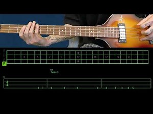 Queen - Another One Bites The Dust (Bass Only) (Play Along Tabs In Video)