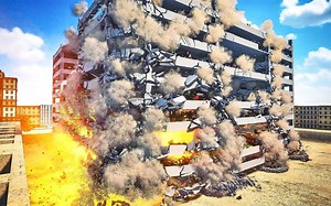 逼真的建筑爆破-Teardown