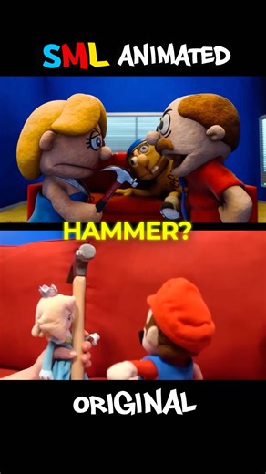 SML Movie VS Animation! | ROSE ATTACKS MARVIN! 😳