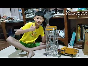 First Build Meccano Crane from set no8 part 1 "The Crane Tower"