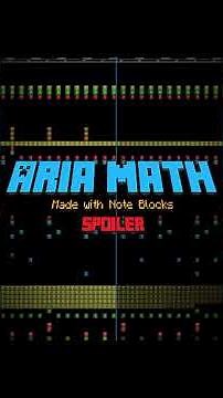 【Aria Math】 Minecraft Note Block Cover SPOILER
