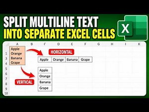 How to Split Multiple Text Lines in One Excel Cell into Separate Cells(2 Cases)