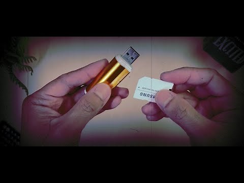 How to Insert a Memory Card with Micro SD Card into a Card Reader