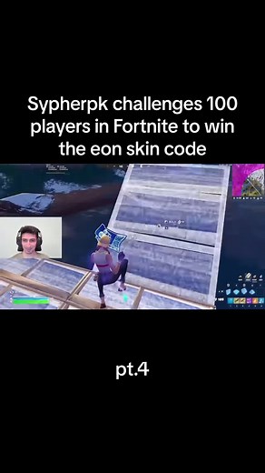 Sypherpk challenegs 100 players in fortnite to win the eon skin code pt.4 #fyp #fyp #foryou #fortnite #sypherpk #challenge #fncs #viral #funny