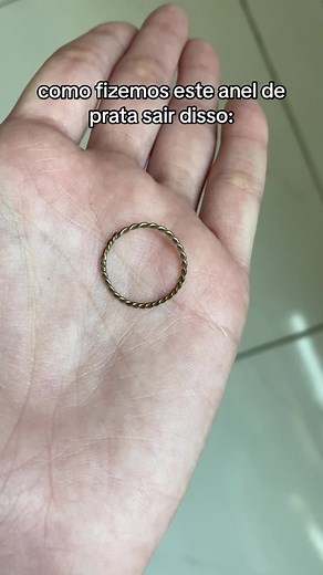 Limpeza de Anel de Prata 925 com Monzi