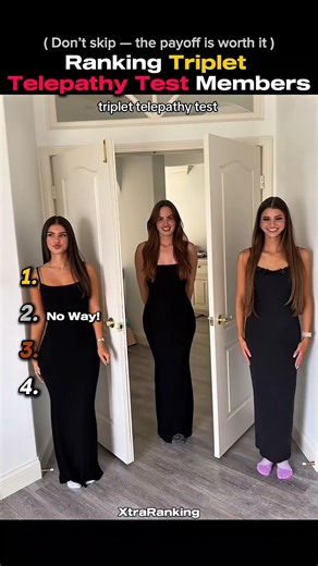 Triplet Telepathy Test Members #triplet #twin #funny #tiktok