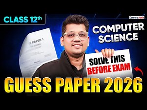 Class 12 Computer Science Guess Paper 2026 | Computer Science Full Revision | Board Exam 2026