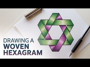 How to Draw a Magical Hexagram Step by Step!
