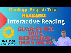 Duolingo English Test: Interactive Reading & Repeated Questions Practice! | #det