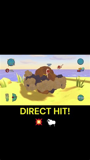Exploding Sheep DIRECT HIT! 🐑💥 Perfect Launch in Worms Ultimate Mayhem 😂