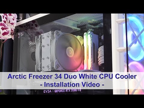 Arctic Freezer 34 Duo White CPU Cooler - Ryzen Installation Video
