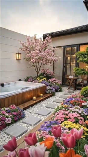 Empty Yard → STUNNING Oasis! 😱🌺 #Shorts