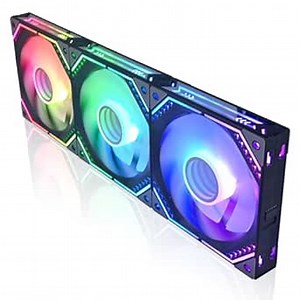 DS Wireless Assembled Case Fans, Case Fans, 120MM LED Fans for PC Case, Computer CPU Cooler, Liquid Cooled Radiators System, Compatible with ASUS Aura, MSI Mystic Light (3Pack RGB Fans, G Series)
