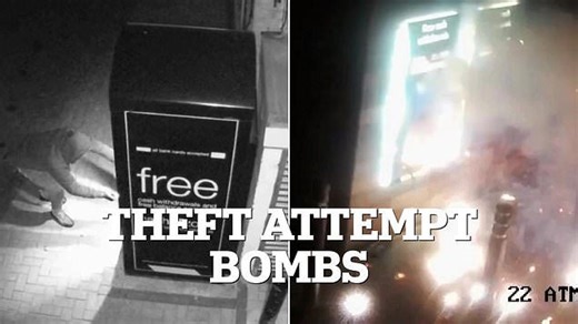 Cash machine raider blows up ATM with homemade bomb