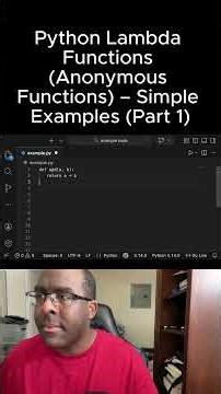 Python Lambda Functions (Anonymous Functions) – Simple Examples (Part 1)