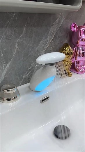 Multifunctional smart faucet touch mirror design " #faucet #homedecor #shortsfeed