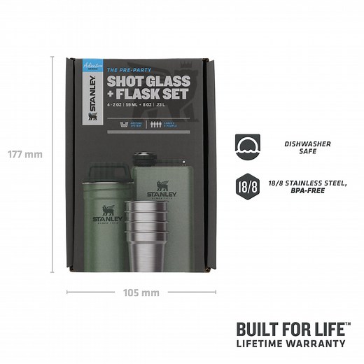 Adventure Pre-Party Shotglass + Flask Set | Stanley
