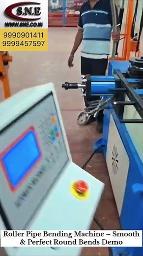 Roller Pipe Bending Machine – Smooth & Perfect Round Bends Demo! 💪⚙️