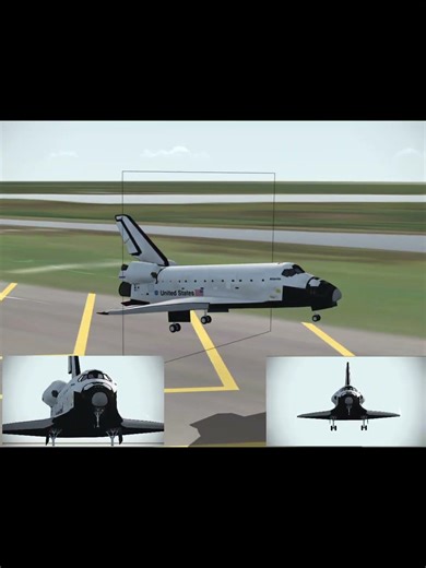 Space Shuttle Atlantis landing (simulation)