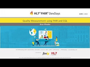 Bryn Rhodes - Quality Measurement using FHIR and CQL | DevDays 2023 Amsterdam