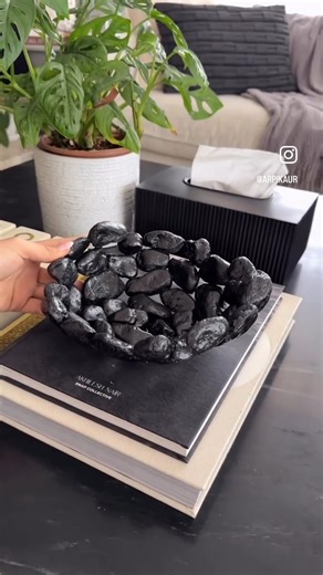 This DIY is pure genius! 🖤 Create a stunning stone bowl for a fraction of the cost using our Matt Black Chalked Paint. It adds incredible texture and unique style to any tablescape. ✨ For added durability and protection you could top coat with our Chalked Clear spray. It's so easy - would you try this project? What colour would you create yours in? Drop your thoughts below! 👇 #black #painter #homedecor #HomeImprovement #diyprojects #DIY #painting #interiordesign #interiorinspo #home #house #de