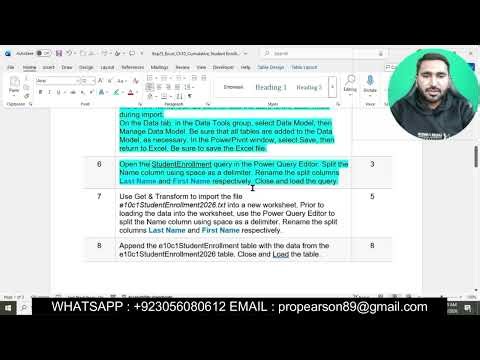 Exp25_Excel_Ch10_Cumulative - Student Enrollment | Excel Chapter 10 Cumulative - Enrollment Report