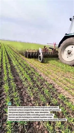 Precision Field Aeration with Tractor Disc Harrow 🌱🚜 #SmartFarming #TractorTech #AgriInnovation