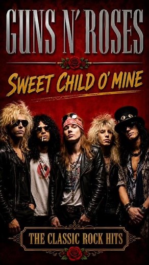 Guns N' Roses - Sweet Child O'Mine #legends #classicsongs #oldies #80smusic #rockballads #lyrics