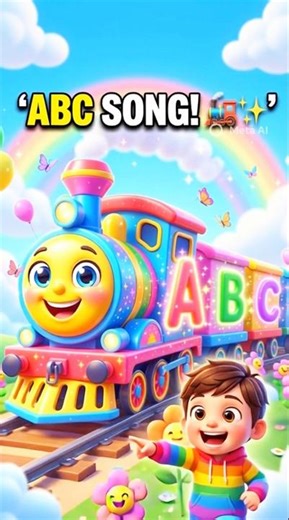 ABC Song 🚂 | Learn Alphabet A to Z with Fun Kids Train 🎶 | Nursery Rhymes for Kids #ABCsong #baby