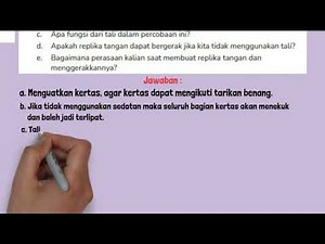 Fungsi Sedotan dalam Percobaan Membuat Replika Tangan Hal 3-4 IPAS Kelas 6