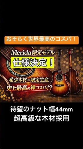 【Merida限定モデル】最高の仕様になりました！！ #ソロギター #merida #wave