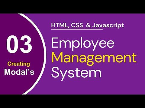 Creating Modal Section – Employee Management System | HTML, CSS & JavaScript Project for Beginners