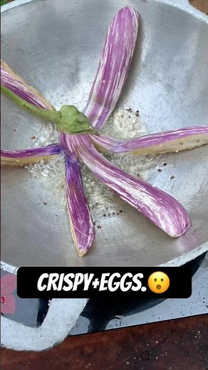 Eggplant Egg Fry?! 🍆🍳 Crispy + Juicy Recipe You Must Try! 🔥なすと卵の炒め物 बैंगन अंडा फ्राई #EggplantEgg