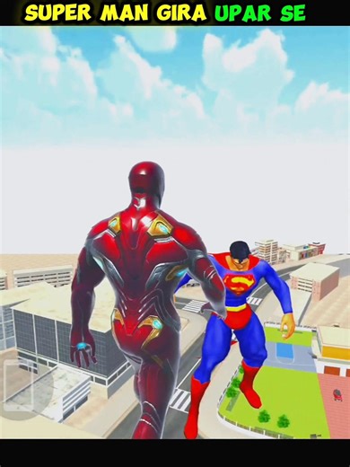 Iron man giraya superman ko 😱🔥 Indian theft auto #shorts #indiantheftauto #trending #viral #gta