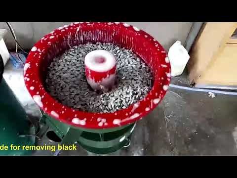 Vibratory finishing machine, surface polishing and deburring for iron, stainless steel, copper parts