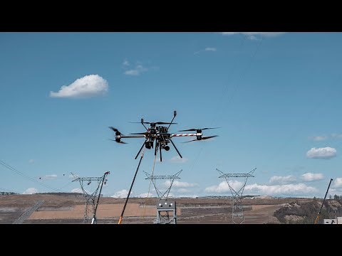Power to the People - 3 x 500kV Drone Stringing at Site C with Infravision and BC Hydro